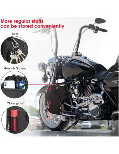 Chaps Bajos Suaves KEMIMOTO para Motocicletas Touring 1980-2025