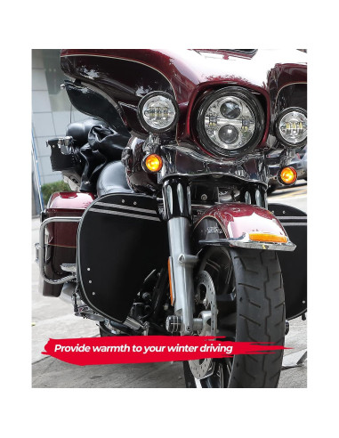 Chaps Bajos Suaves KEMIMOTO para Motocicletas Touring 1980-2025