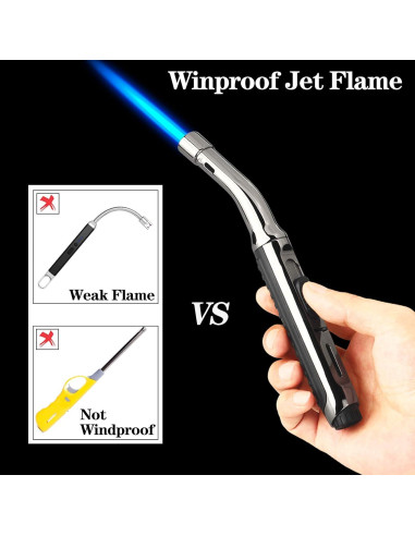 Encendedor Butano Yeuligo K7-TH Largo Ajustable 19.3 cm