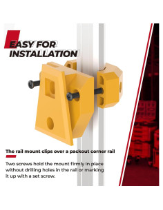 Soporte de Bolsa de Herramientas Apopip Rieles Packout Amarillo 2