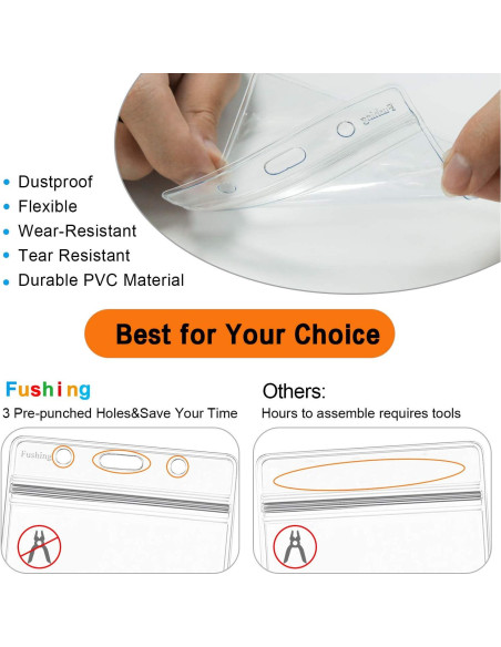 Sujetadores de Plástico Fushing 100 Pcs para Identificación