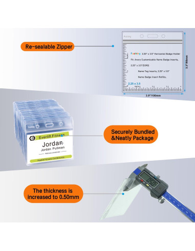 Sujetadores de Plástico Fushing 100 Pcs para Identificación