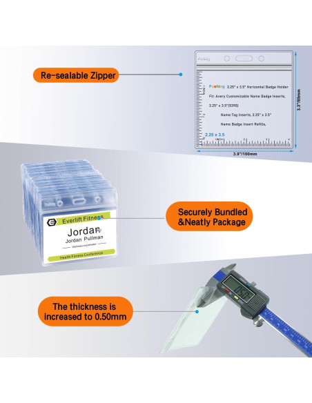 Sujetadores de Plástico Fushing 100 Pcs para Identificación