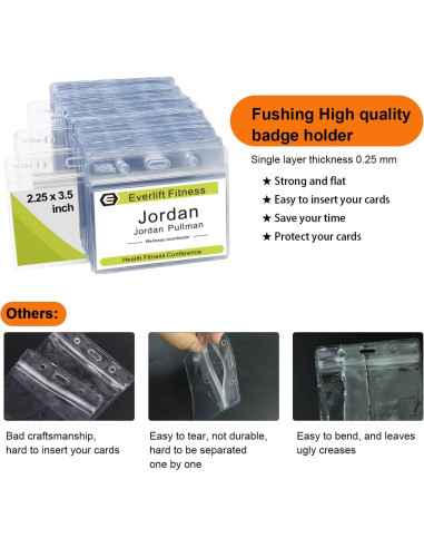 Sujetadores de Plástico Fushing 100 Pcs para Identificación