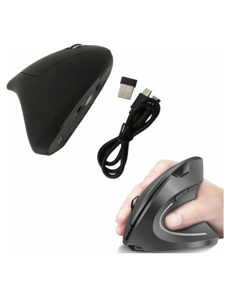 Ratón Ergonómico Inalámbrico Jelly Comb Vertical 2.4G 6 Botones