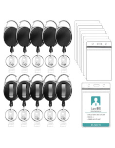 Soporte de Insignia Retráctil Puroma 10 Piezas PVC Claro