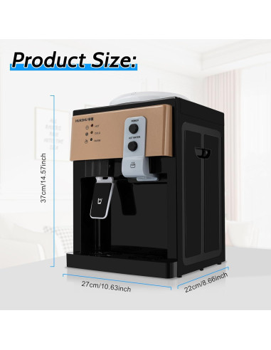 Dispensador de Agua DYNAMI Carga Superior Frío y Caliente