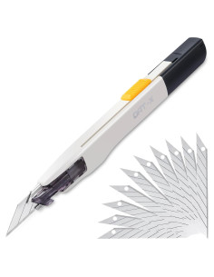 Cuchillo Utility DAT-X 1 Cortador 10 Hojas Blanco