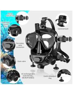 Máscara de Buceo Completa SMACO Modelo smacosports 180 2