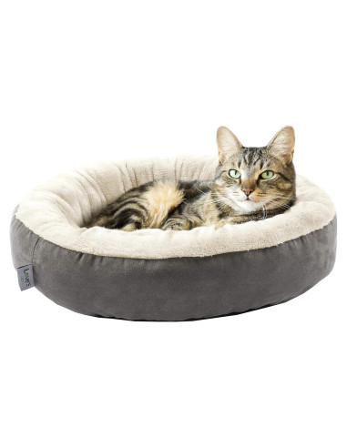 Cama Redonda para Gatos y Perros Love's cabin 50cm Gris
