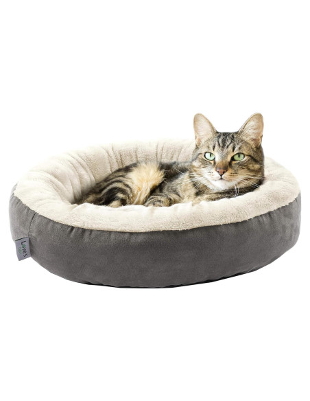 Cama Redonda para Gatos y Perros Love's cabin 50cm Gris