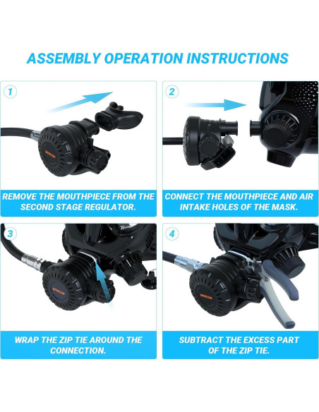 Máscara de Buceo Completa SMACO Modelo smacosports 180