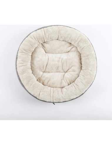 Cama Redonda para Gatos y Perros Love's cabin 50cm Gris