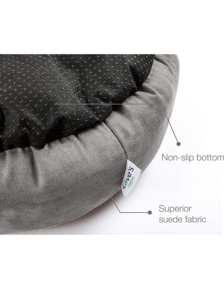 Cama Redonda para Gatos y Perros Love's cabin 50cm Gris