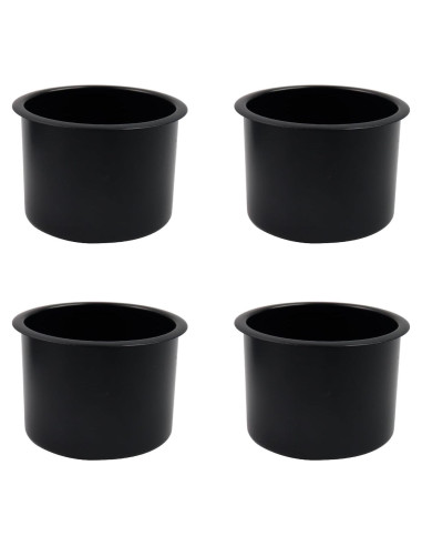Soporte para Vaso Dnyta 4 Piezas Negro 9.65x9.65x7.62 cm