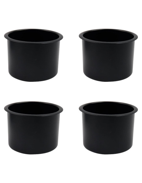 Soporte para Vaso Dnyta 4 Piezas Negro 9.65x9.65x7.62 cm
