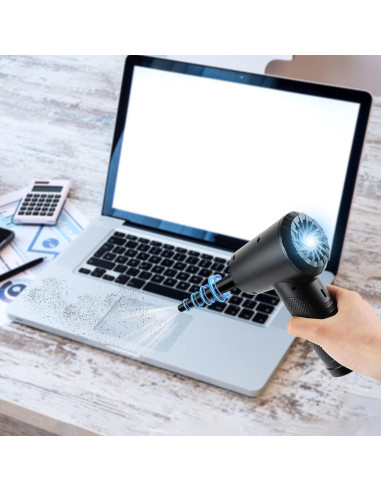 Soplador de Aire Aoutrow EE-33 3 Velocidades 4 Boquillas