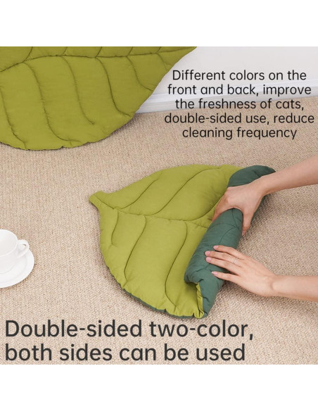 Cama para Gato SSDHUA Hoja Doble Cara Cálida y Suave