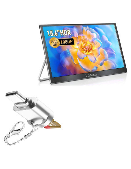 Adaptador BoxWave Lector Micro SD USB-C Plata 15.6"