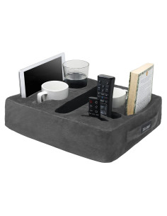 Soporte para Tazas Sofa Buddy Cuadrado Gris Antideslizante