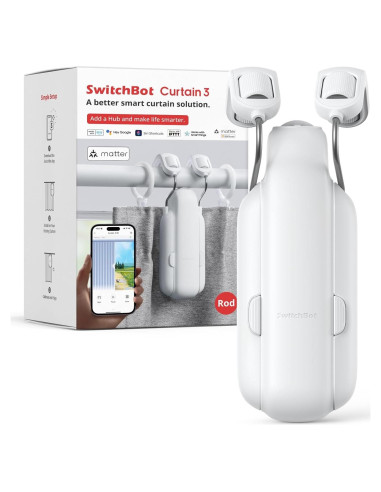 Abridor Cortinas Automático SwitchBot Cortina 3 Varilla