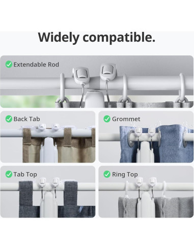 Abridor Cortinas Automático SwitchBot Cortina 3 Varilla