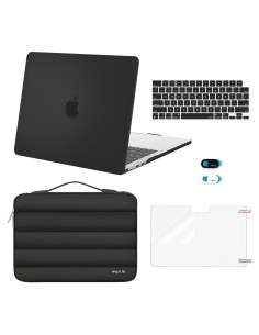 Funda Dura Mosiso para MacBook Air 13.6" M2 M3 M4 Negra