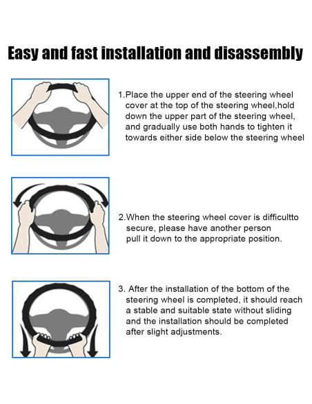 Cubierta de Volante Zpana Beige 38 cm Antideslizante Felpa