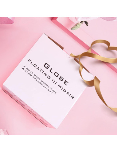 Globo Flotante LED Forma C Mapa Mundial 17,27x18cm Azul