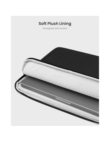 Funda delgada tomtoc para MacBook Air/Pro 13" negra