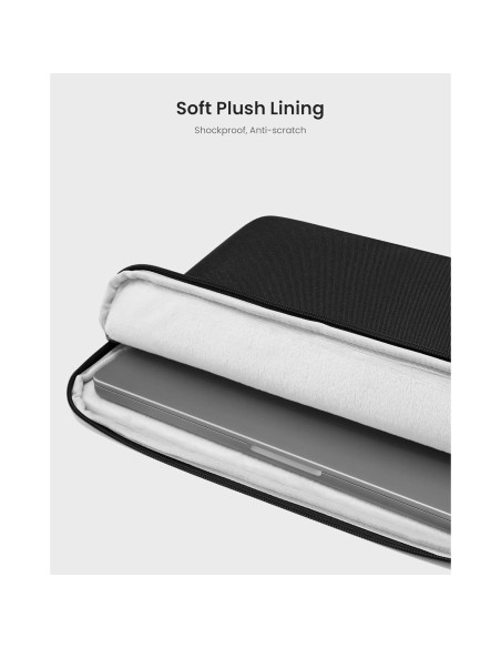 Funda delgada tomtoc para MacBook Air/Pro 13" negra