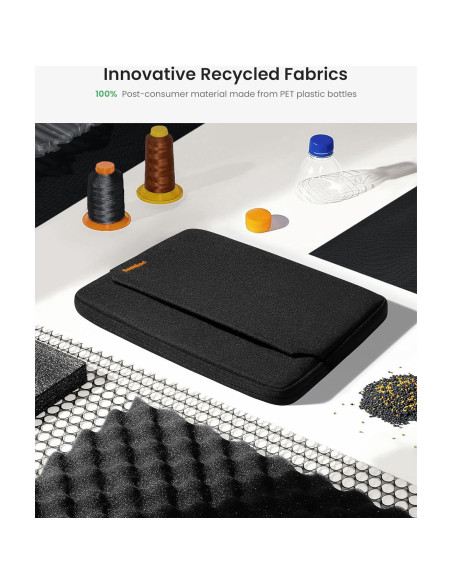 Funda delgada tomtoc para MacBook Air/Pro 13" negra