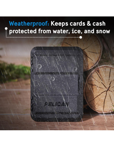 Billetera Pelican MagSafe para iPhone 16/15/14/13/12 - Negro
