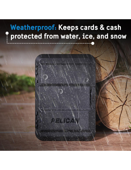 Billetera Pelican MagSafe para iPhone 16/15/14/13/12 - Negro
