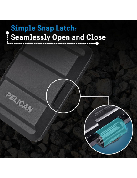 Billetera Pelican MagSafe para iPhone 16/15/14/13/12 - Negro