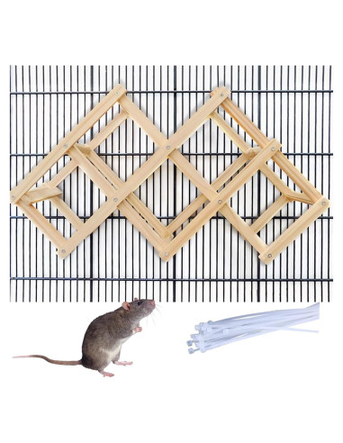 Juguete de Escalada de Madera QYILUARE Mediano para Ratas