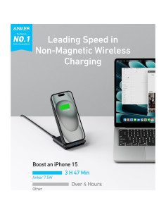 Cargador Inalámbrico Anker 313 10W para iPhone y Galaxy 2