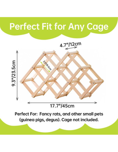 Juguete de Escalada de Madera QYILUARE Mediano para Ratas