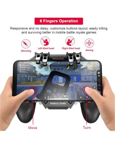 Controlador Móvil DELAM PUBG con Ventilador y Joystick 2