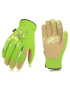 Guantes de Jardinería Vgo para Mujeres M Verde Antideslizante