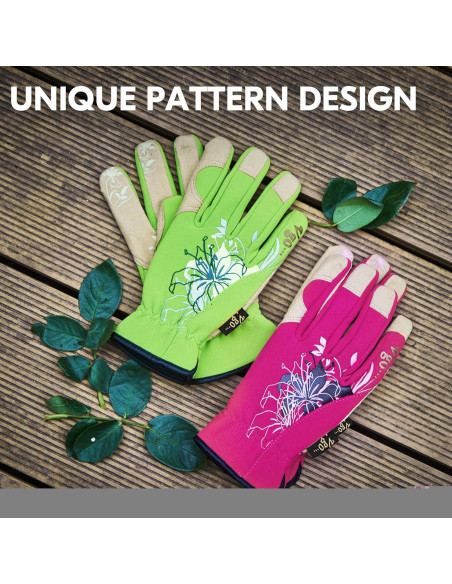 Guantes de Jardinería Vgo para Mujeres M Verde Antideslizante