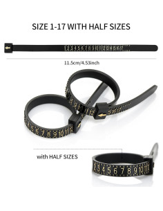 Kit de Medición de Tamaños de Anillos Bflaae 27 Piezas 2