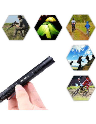 Linterna LED Enjoydeal 1000LM Impermeable 5PCS Boligrafo