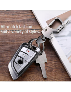 Llavero Multifuncional Abrebotellas con 2 Llaveros - Negro 2