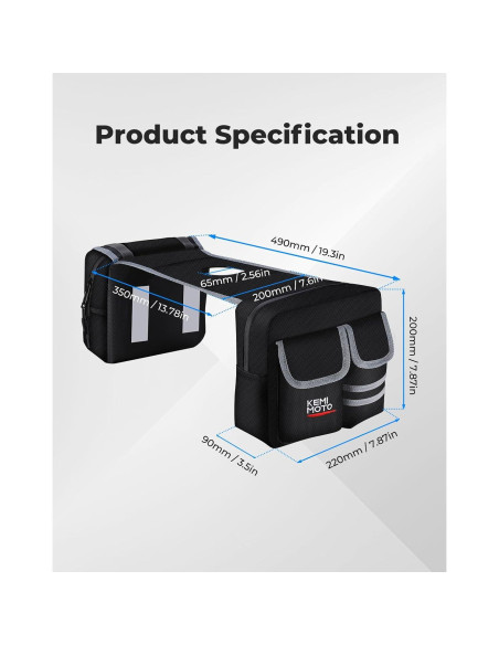 Bolsa de Tanque ATV KEMIMOTO Resistente al Agua 0.47L