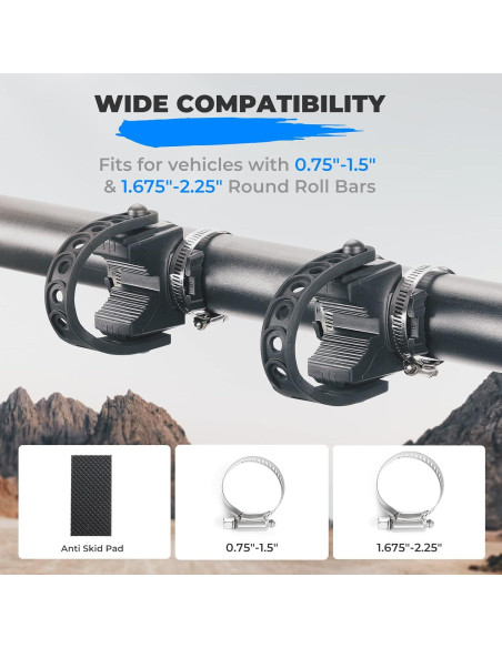 KEMIMOTO Soporte de Pala Abrazadera de Goma 1-4 cm