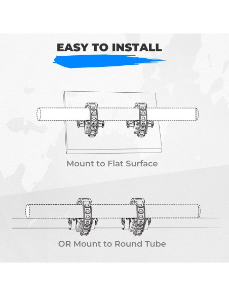 KEMIMOTO Soporte de Pala Abrazadera de Goma 1-4 cm