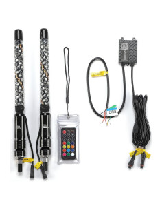 Luces LED de Antena KEMIMOTO 1ft Control APP para UTV