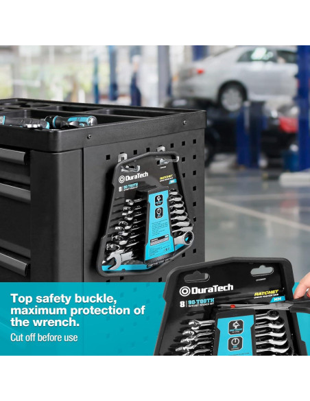 Juego de Llaves Combinadas 8 Piezas DURATECH 90 Dientes