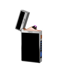 Encendedor Eléctrico BABOBIU Doble Arco Plasma Recargable USB